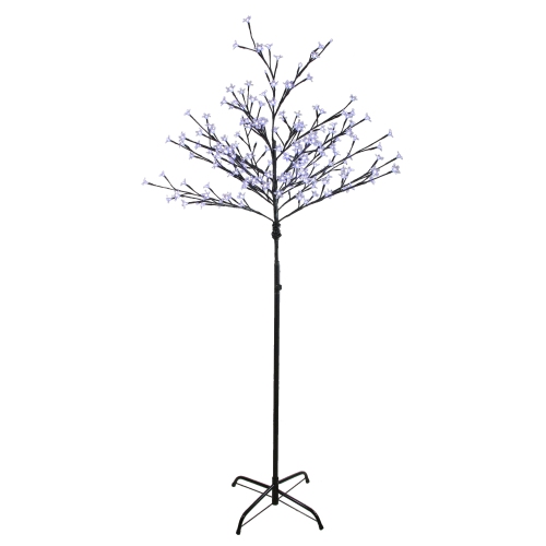 NORTHLIGHT  6' Pre-Lit Slim Led Lighted Cherry Blossom Artificial Tree - Pure Lights In White