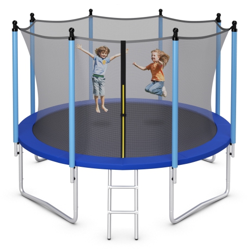 Topbuy – trampoline 14FT pour enfants trampolines récréatives avec filet de sécurité interne