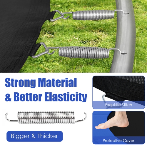 Topbuy – trampoline 14FT pour enfants trampolines récréatives avec filet de sécurité interne