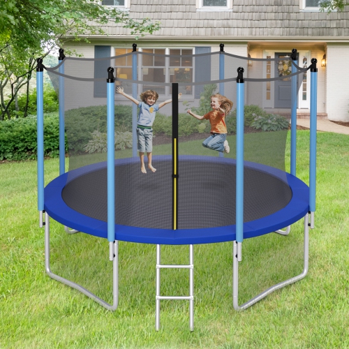 Topbuy – trampoline 12FT pour enfants trampolines récréatives avec filet de sécurité interne