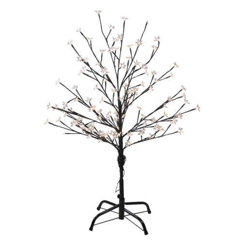4' LED Lighted Cherry Blossom Flower Tree - Warm White Lights