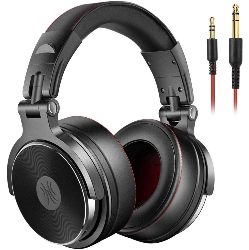 Adapter-free DJ Headphones for Studio Monitoring and Mixing,Sound Isolation, 90掳 Rotatable Housing with Top