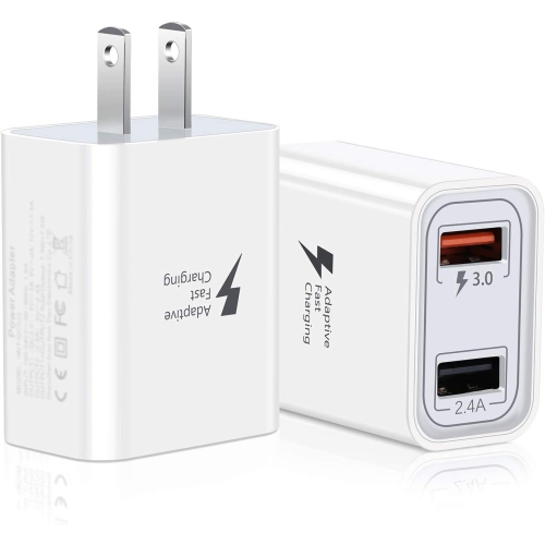 5-Pack Quick Charge 3.0 USB Fast Wall Charger, 30W 3 Ports USB Travel Quick  Charger Adapter QC 3.0 Fast Charging Block Plug Compatible with iPhone,  Samsung S9/S9+/S8/S7/S6/Edge/Note LG HTC 