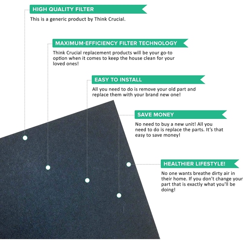 Replacement Filter Compatible with Idylis C Carbon Filter Part # IAF-H-100C, 302656, Fits Idylis