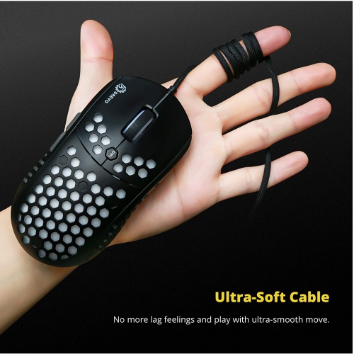 Falcon Full RGB Wired Lightweight 70g Gaming Mouse 16000DPI Sensor, 1000Hz Report Rate,