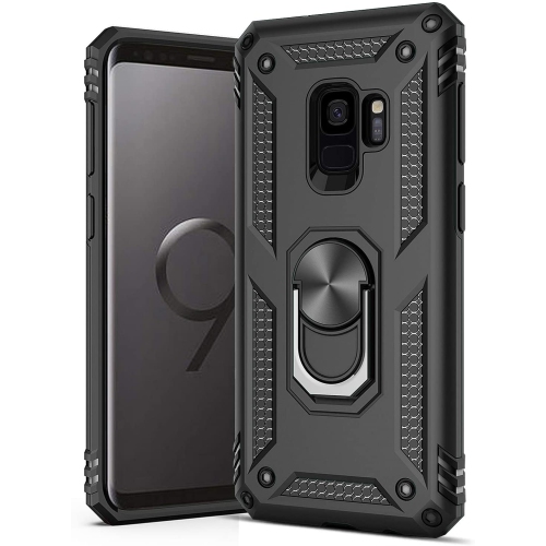 Ring Kickstand Phone Case for Samsung Galaxy S9,Heavy Duty Dual Layer Drop Protection Case for Galaxy S9,Hard