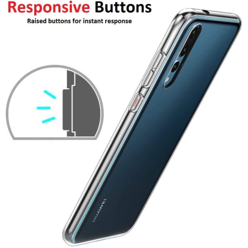 Huawei P20 Pro Case - Soft Slim TPU [Crystal Clear] Transparent Protective Back Cover for Huawei P20 Pro