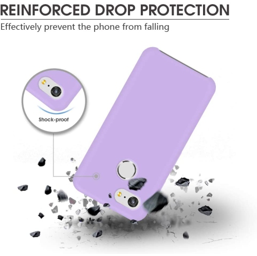 Pixel 3 Case Silicone, Slim Liquid Silicone Gel Rubber Shockproof Soft Microfiber Cloth Lining Cushion