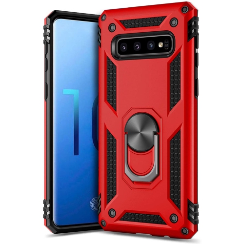 ALBERTATECH  Ring Kickstand Phone Case for Samsung Galaxy S10, Heavy Duty Dual Layer Drop Protection Case for Galaxy