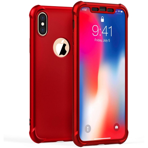 Designed for Apple iPhone Xs Case Designed for Apple iPhone X Case (2017) with[2 x Tempered Glass Screen