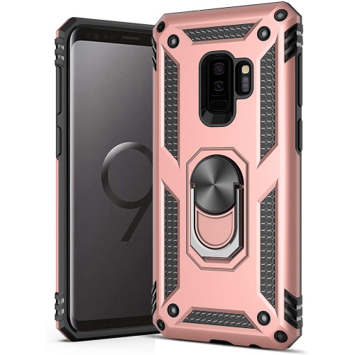 ALBERTATECH  Ring Kickstand Phone Case for Samsung Galaxy S9 Plus, Heavy Duty Dual Layer Drop Protection Case for Galaxy