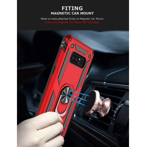 Ring Kickstand Phone Case for Samsung Galaxy Note 8,Heavy Duty Dual Layer Drop Protection Case for Galaxy