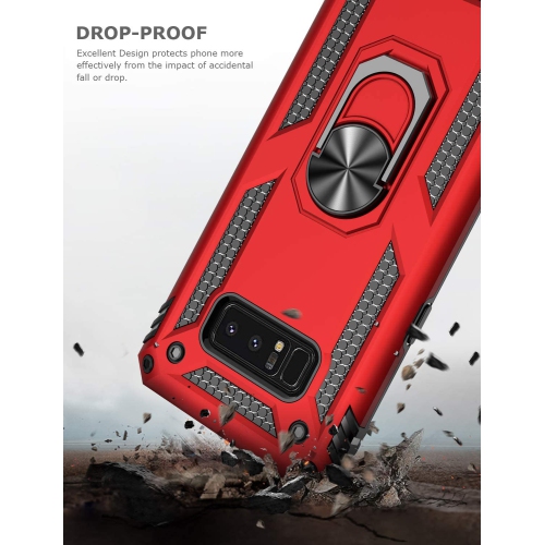 Ring Kickstand Phone Case for Samsung Galaxy Note 8,Heavy Duty Dual Layer Drop Protection Case for Galaxy
