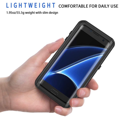 Galaxy S7 Edge Case, IP68 Waterproof Dustproof Shockproof Full Body Sealed Underwater Protective Cover