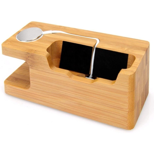 Station de recharge USB en bois de bambou, chargeur de bureau, concentrateur à 3 ports USB 3.0, pour iPhone 7/7Plus/6s/6/plus/5s et