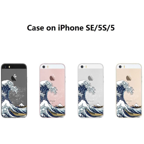 Étui transparent avec motif en relief TPU souple et mince protecteur d’absorption des chocs de Bumkins pour iPhone SE