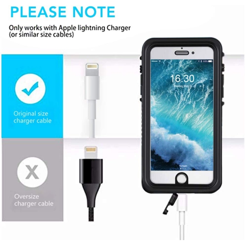 iPhone 8 Waterproof Case, iPhone SE 2020 / 7 Case, Built-in Screen Protector Shockproof Waterproof Snowproof