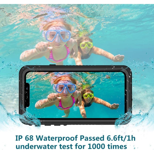 iPhone XR Case with Built-in Screen Protector Shockproof Waterproof Snowproof Dustproof Cases, IP68 Certified