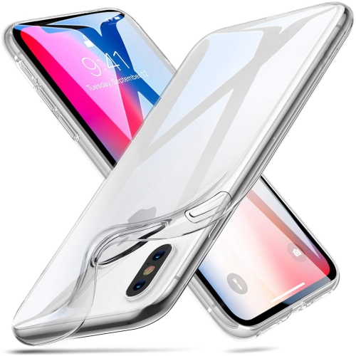 iPhone X/XS Case - Soft Slim TPU [Crystal Clear] Transparent Protective Back Cover for Apple iPhone X and iPhone