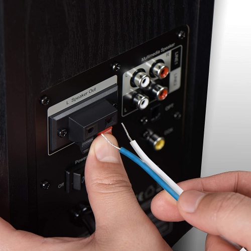 50ft 18 Gauge Speaker Wire - Waterproof Marine Grade Cable in Spool for Connecting Audio Stereo to Amplifier, Surround