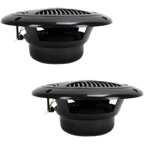 6.5 Inch Dual Marine Speakers - 2 Way Waterproof and Weather Resistant Outdoor Audio Stereo Sound System with 150