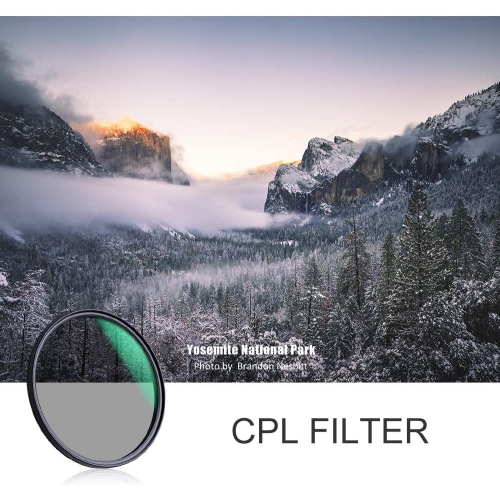 58MM Filter Kit CPL+ND8+ND64 18-Layer MRC Slim Circular Polarizing Density Filter for Camera Lenses