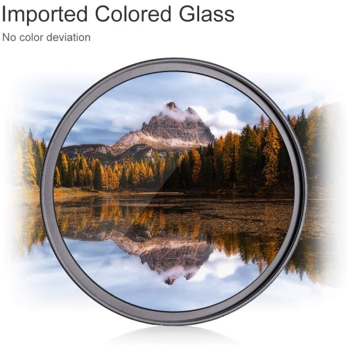 58MM Filter Kit CPL+ND8+ND64 18-Layer MRC Slim Circular Polarizing Density Filter for Camera Lenses