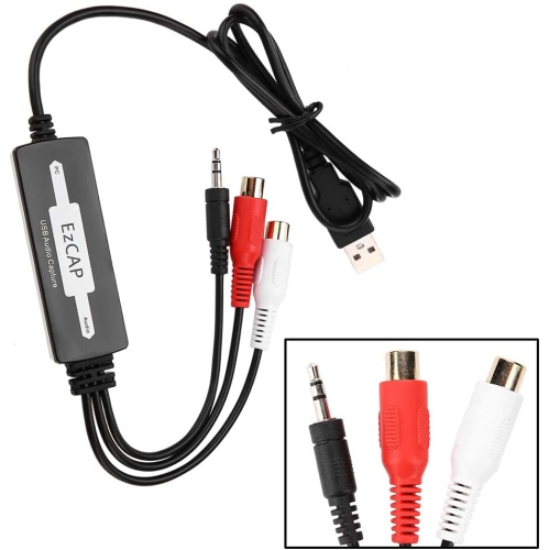 Audio Capture Card Device Adapter USB Recorder Card Converts