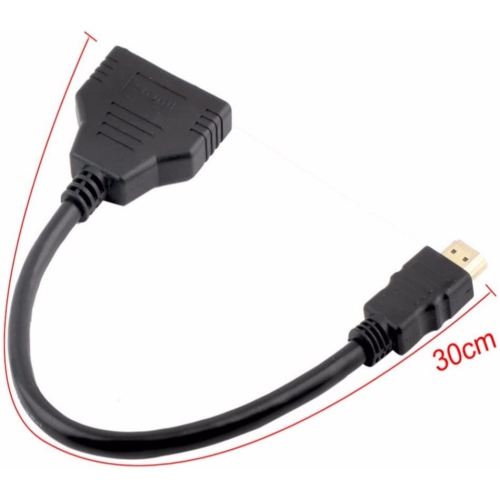 HDMI Cable - HDMI Splitter 1 in 2 Out/HDMI Splitter Adapter Cable HDMI Male to Dual HDMI Female 1 to 2 Way,