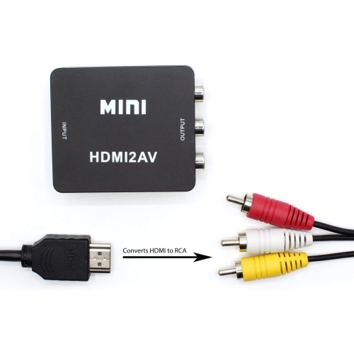 Convertisseur HDMI à RCA - convertit de HDMI - ne fonctionne pas en marche arrière - CONVERSION ASCENDANTE -