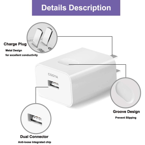 YA for Huawei Supercharge Power Adapter, 4.5V 5A Fast Quick Charger with 3.3FT SuCooper Charging USB C Cable, Super