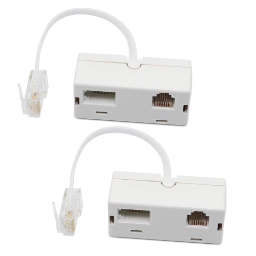RJ45 to BT RJ11 Secondary Splitter Telephone Adapter RJ45 Plug Male TO BT RJ11 Femle Cord Separator for Converter RJ45