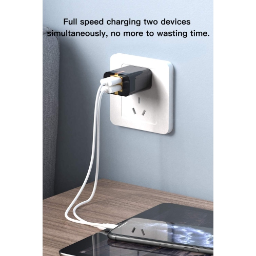 USB Wall Charger Dual Port 4Pack Black Charger Plug 2.1A Travel Quick Phone Charger Home Wall Power Adapter Compatible