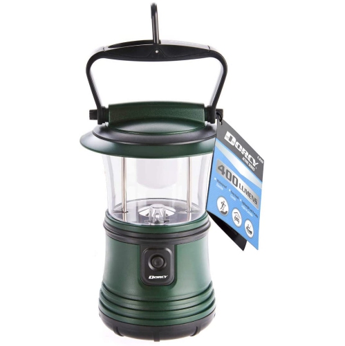 400 Lumen Rugged Camping Lantern with Amber Night Light Mode