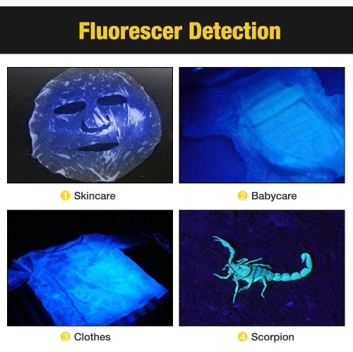 UV LED Flashlight Black Light UV Lights 9 LED Ultraviolet Blacklight Flashlights Pets Urine and Stains Detector