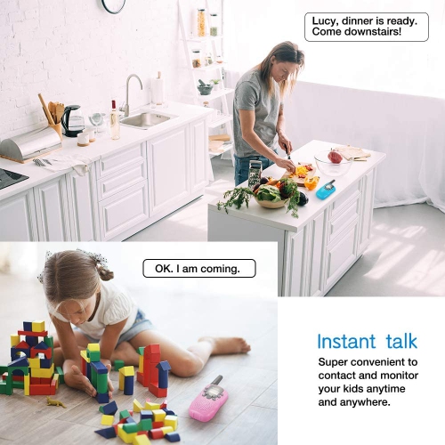 Walkie Talkies, Walkie Talkie for Kids 22 Channels 2 Way Radios Walkie Talkies with Backlit LCD Flashlight, 3