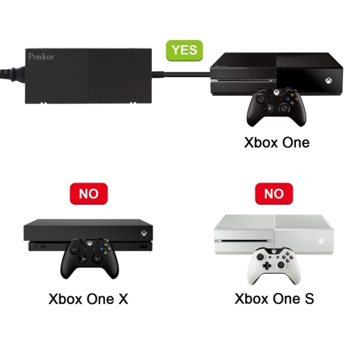 Xbox One Power Supply [Latest Version] Xbox one Power Brick Power Box Block Replacement Adapter AC Power Cord Cable