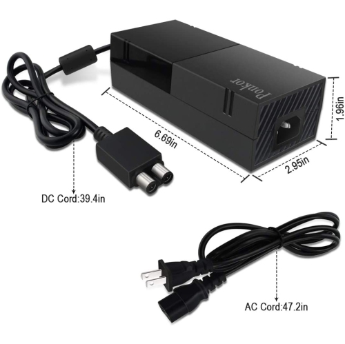 Xbox One Power Supply [Latest Version] Xbox one Power Brick Power Box Block Replacement Adapter AC Power Cord Cable