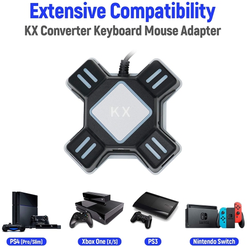 Adaptateur de clavier pour manette de jeu KX pour N-Switch/Xbox One/PS4