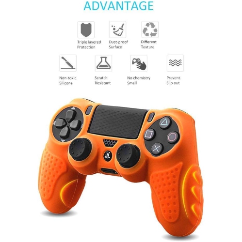 Skin compatible with PS4 controller, Silicone Cover Protector Case for Sony PS4/PS4 Slim/PS4 Pro Controller