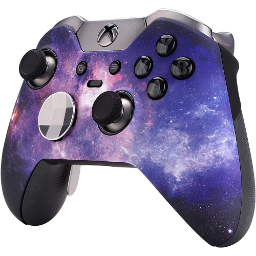 Nebula Galaxy Patterned Faceplate Cover, Soft Touch Front Housing Shell Case, Comfortable Soft Grip