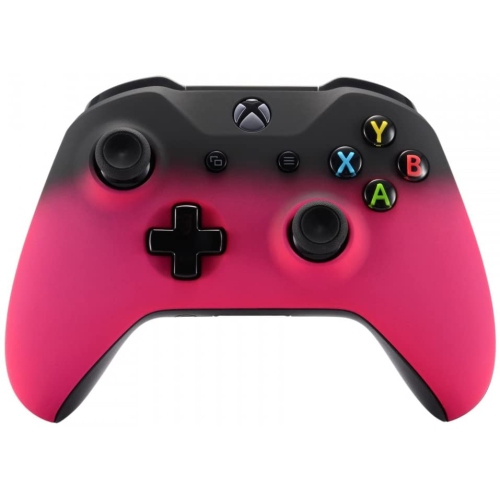 Shadow Rose Red Faceplate Cover, Soft Touch Front Housing Shell Case, Comfortable Soft Grip Replacement Kit
