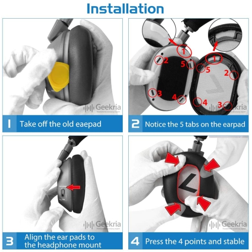 Protein Leather Replacement Ear Pads for Plantronics BackBeat PRO 2, BackBeat PRO 2 Special Edition,