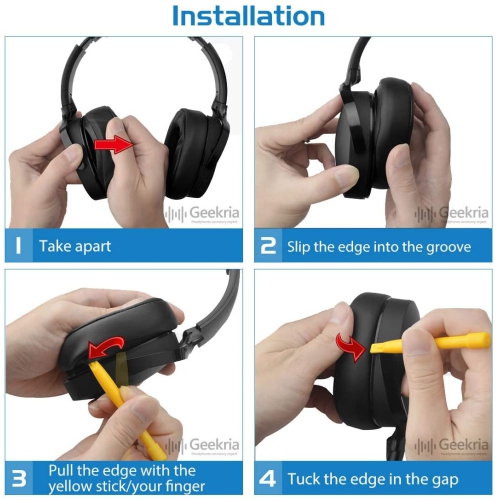 Protein Leather Replacement Ear Pads for Crusher Wireless Crusher Evo Crusher ANC Hesh 3