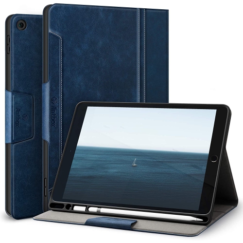 ALBERTATECH  Ipad 10.2 Case Ipad 9Th/8Th/7Th Generation Case With Built-In Apple Pencil Holder Auto Sleep/wake Function Pu