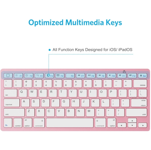 Ultra-Slim Wireless Bluetooth Keyboard for iPad Pro 11/ 12.9, iPad Air 4 10.5, iPad 9th 2021/ 8th 2020 /7th Gen