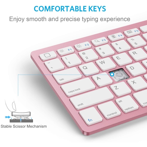 Ultra-Slim Wireless Bluetooth Keyboard for iPad Pro 11/ 12.9, iPad Air 4 10.5, iPad 9th 2021/ 8th 2020 /7th Gen
