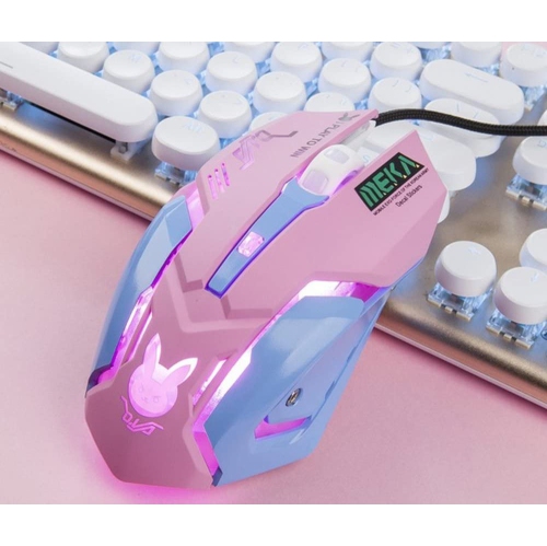 Mouse Breathing LED Backlit Gaming Mouse D.VA Genji ReaCooper Wired USB Computer Mouse for PC& Mac E-sports Gamers