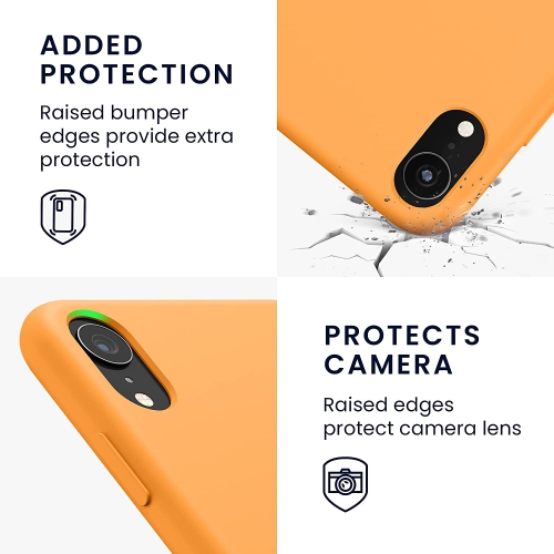 TPU Silicone Case Compatible with Apple iPhone XR - Case Slim Phone Cover with Soft Finish - Cosmic Orange