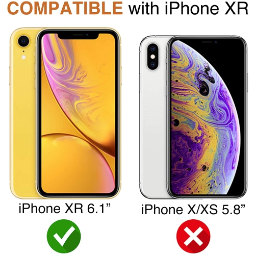 for iPhone XR Case, Clear Lifeproof Bum for Apple iPhone XR 6.1" Qi Slim Silicone Hard Transparent